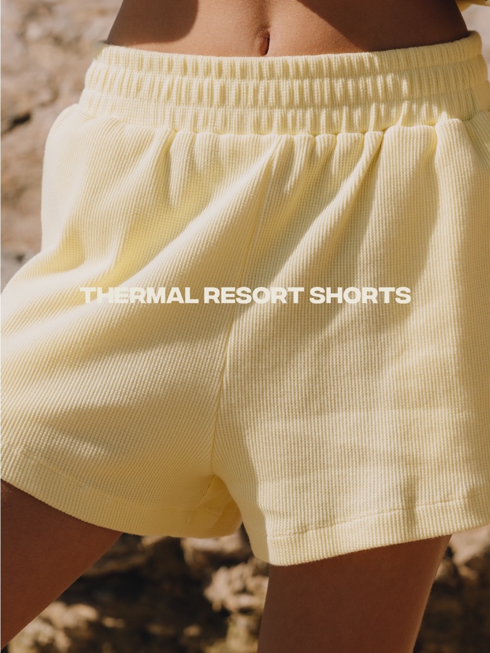Daily Drills Thermal Resort Shorts - Lemonade